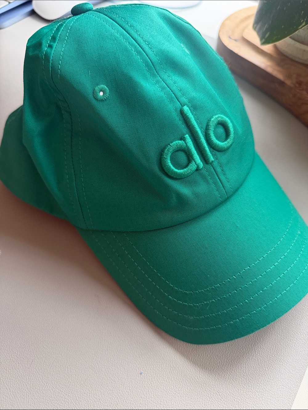 ALO Yoga Teal Green Off Duty cap - Picture 2 of 3